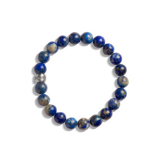 8mm Beaded Lapis Bracelet - Lapis