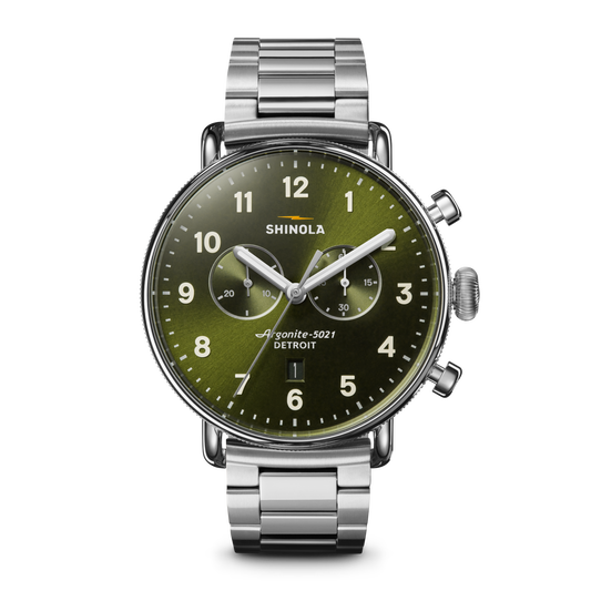 Canfield Chronograph Watch - Dark Olive