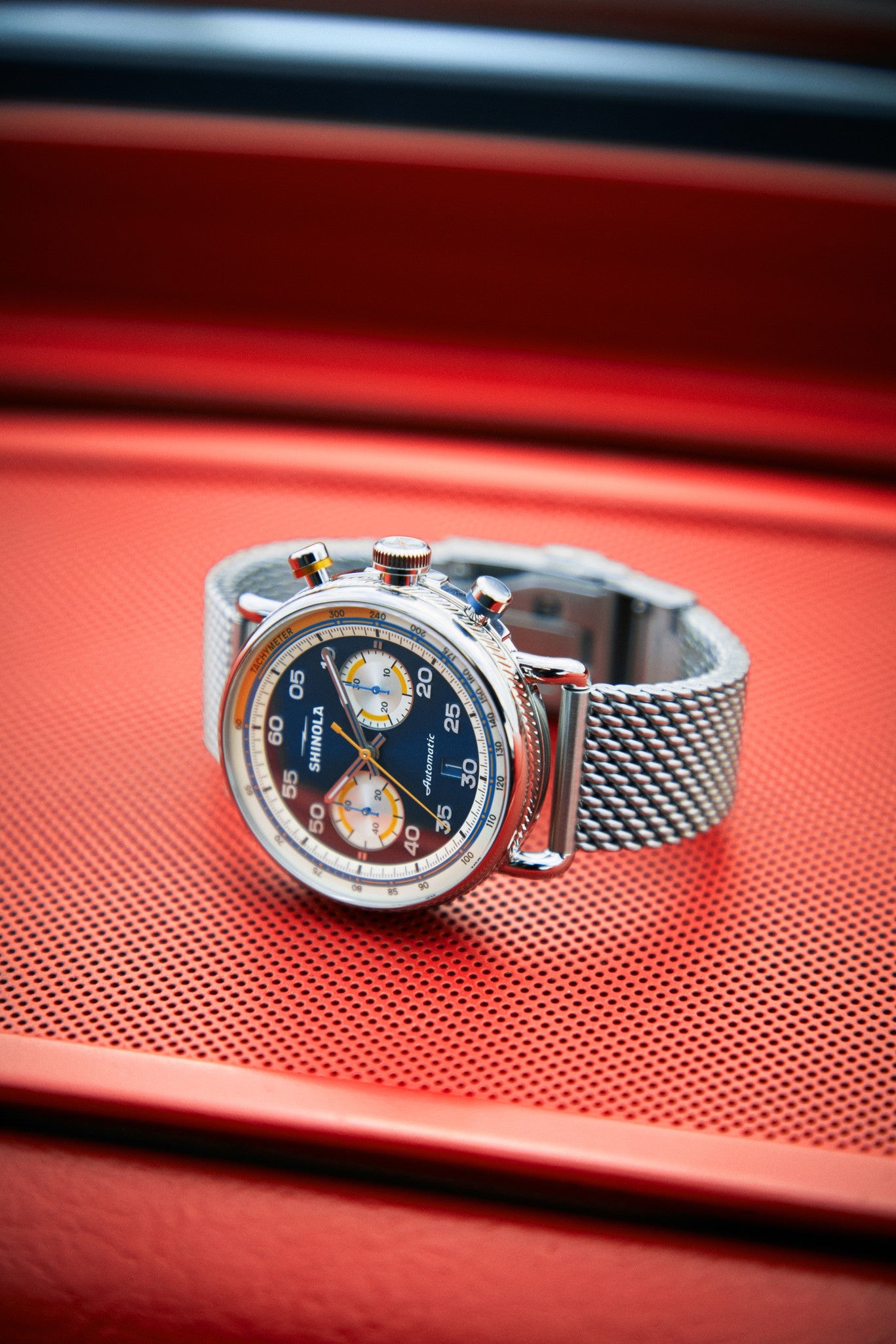 Canfield Speedway Open Road Automatic Chronograph Watch - Blue