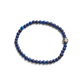4mm Beaded Lapis Bracelet - Lapis