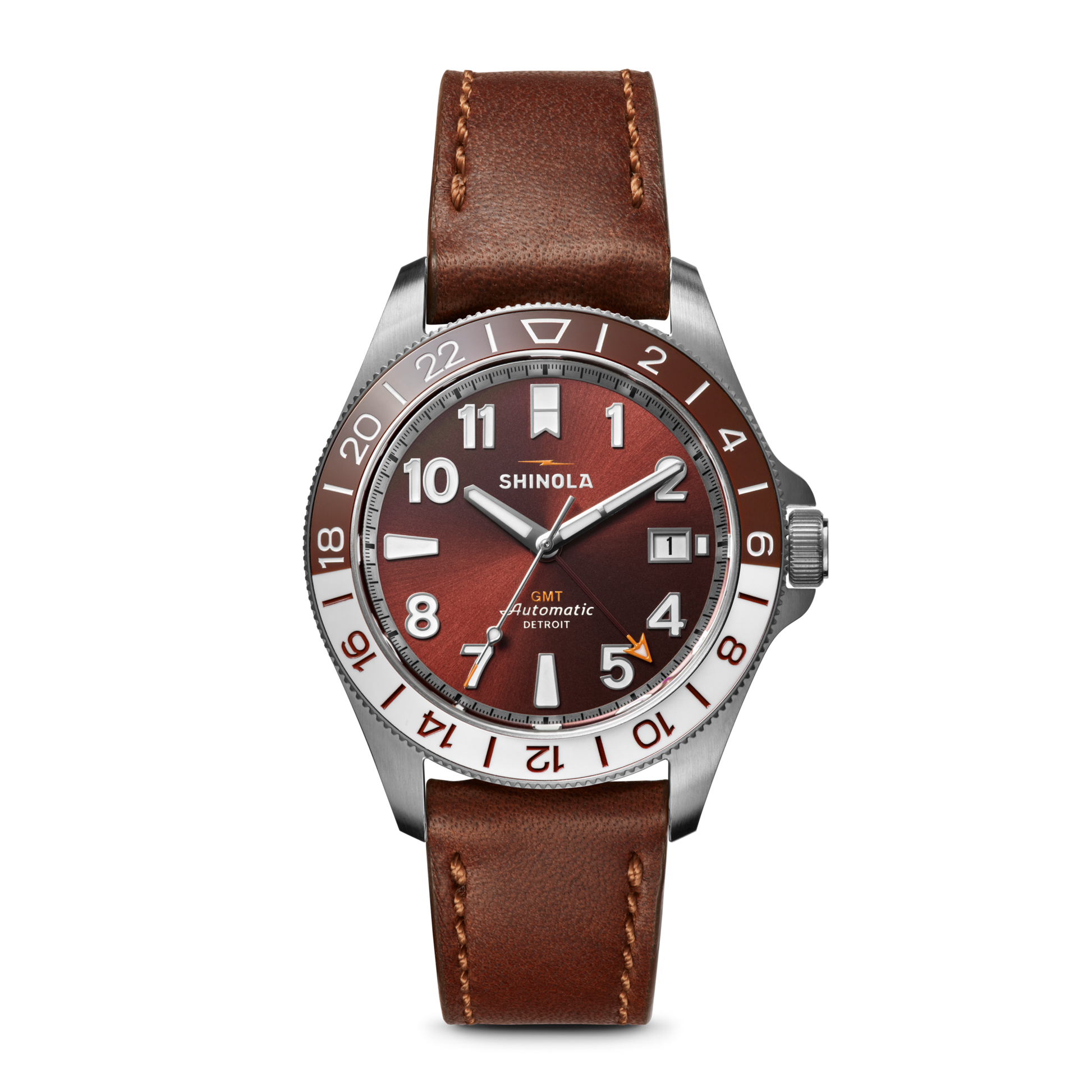 Monster GMT Automatic Watch - Whiskey