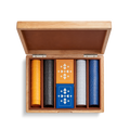 Lacquered Wood Poker Set - Cream / Blue