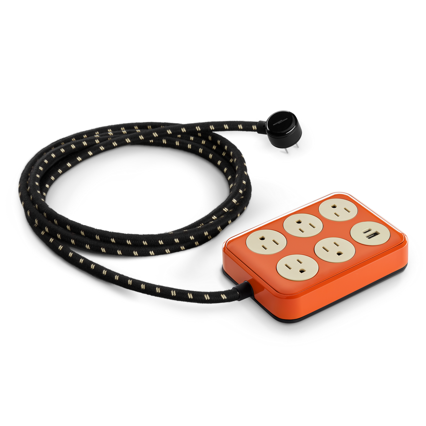 5 Port Power Supply - Tangerine