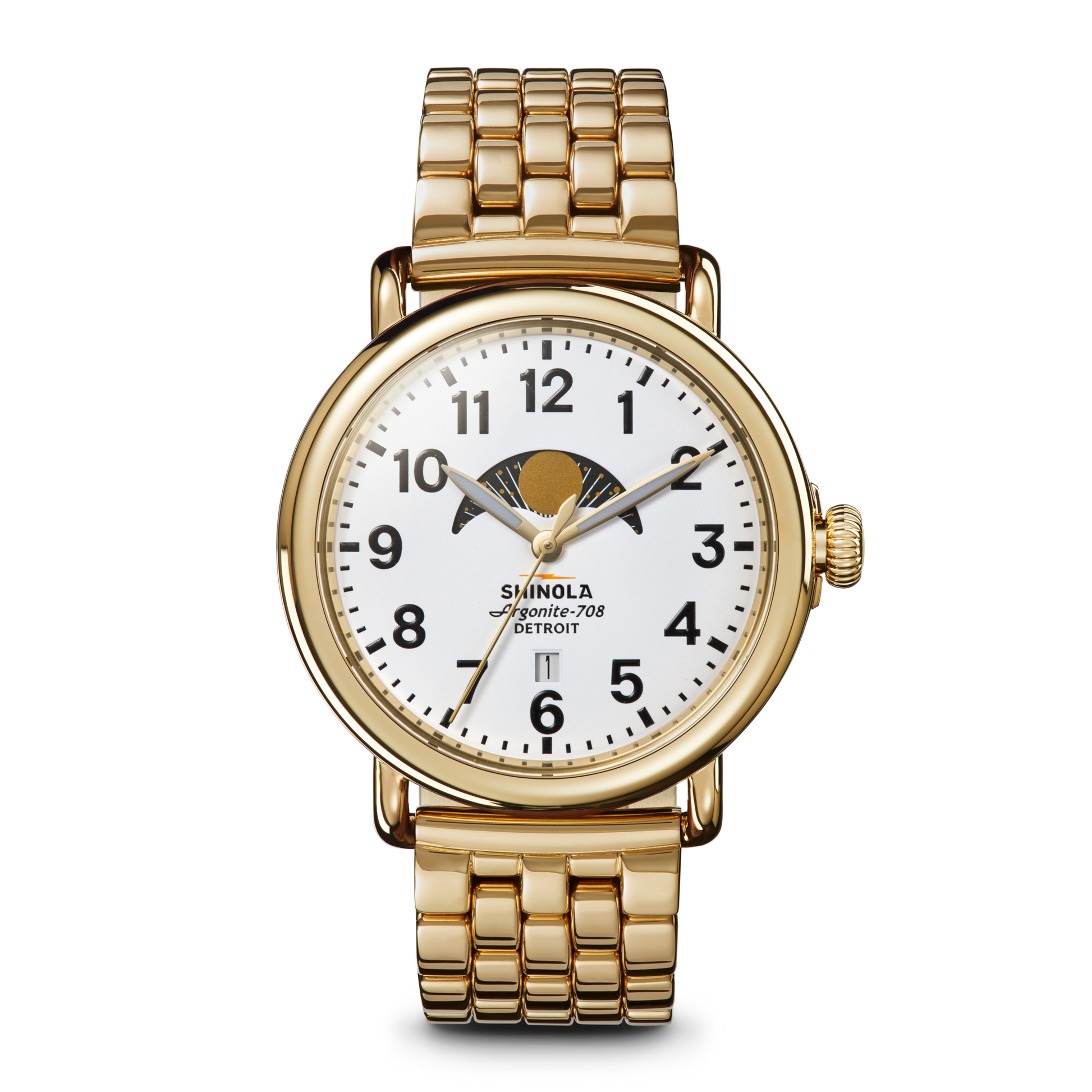 Runwell Moon Phase Watch - White