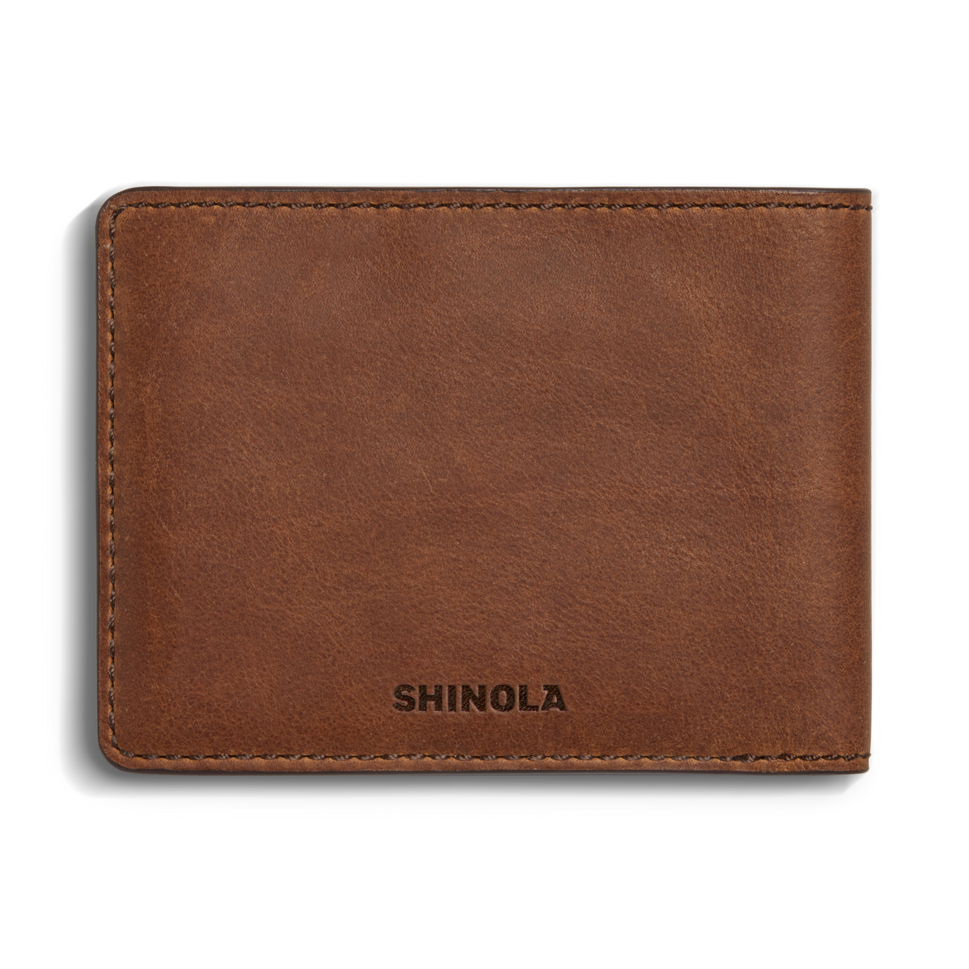 Slim Bifold Wallet - Medium Brown