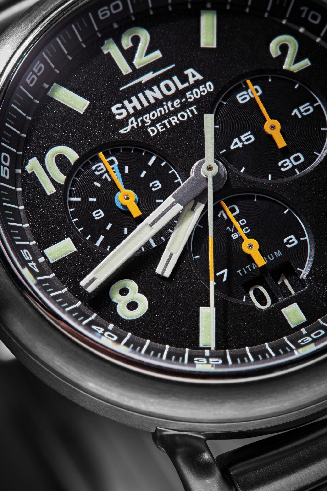 Runwell Chronograph West Wind Watch Gift Set with Additional Strap - Black