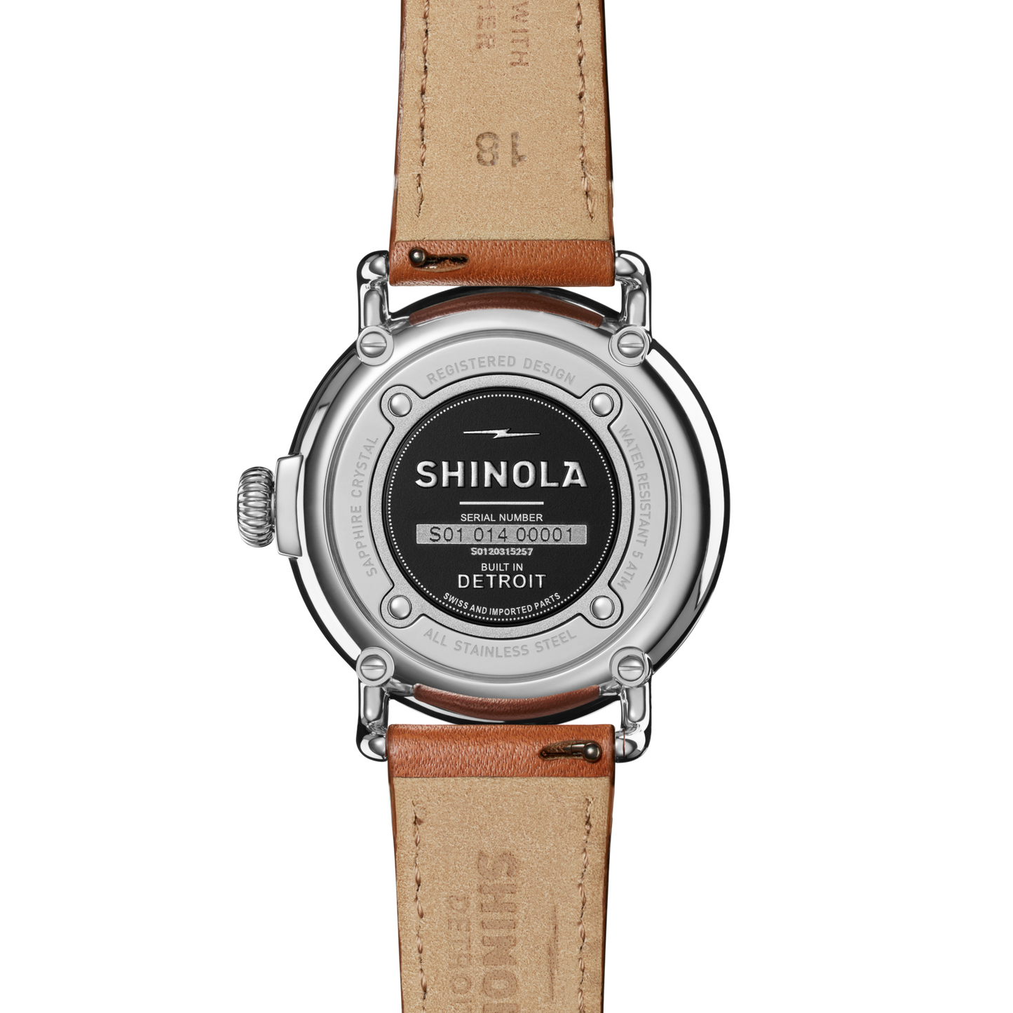 Runwell Watch - White Tan Leather Strap
