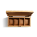 4 Slot Watch Box - Oak / Tan