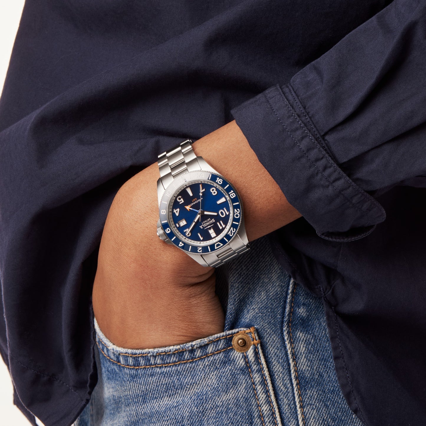 Monster GMT Automatic Watch - Navy