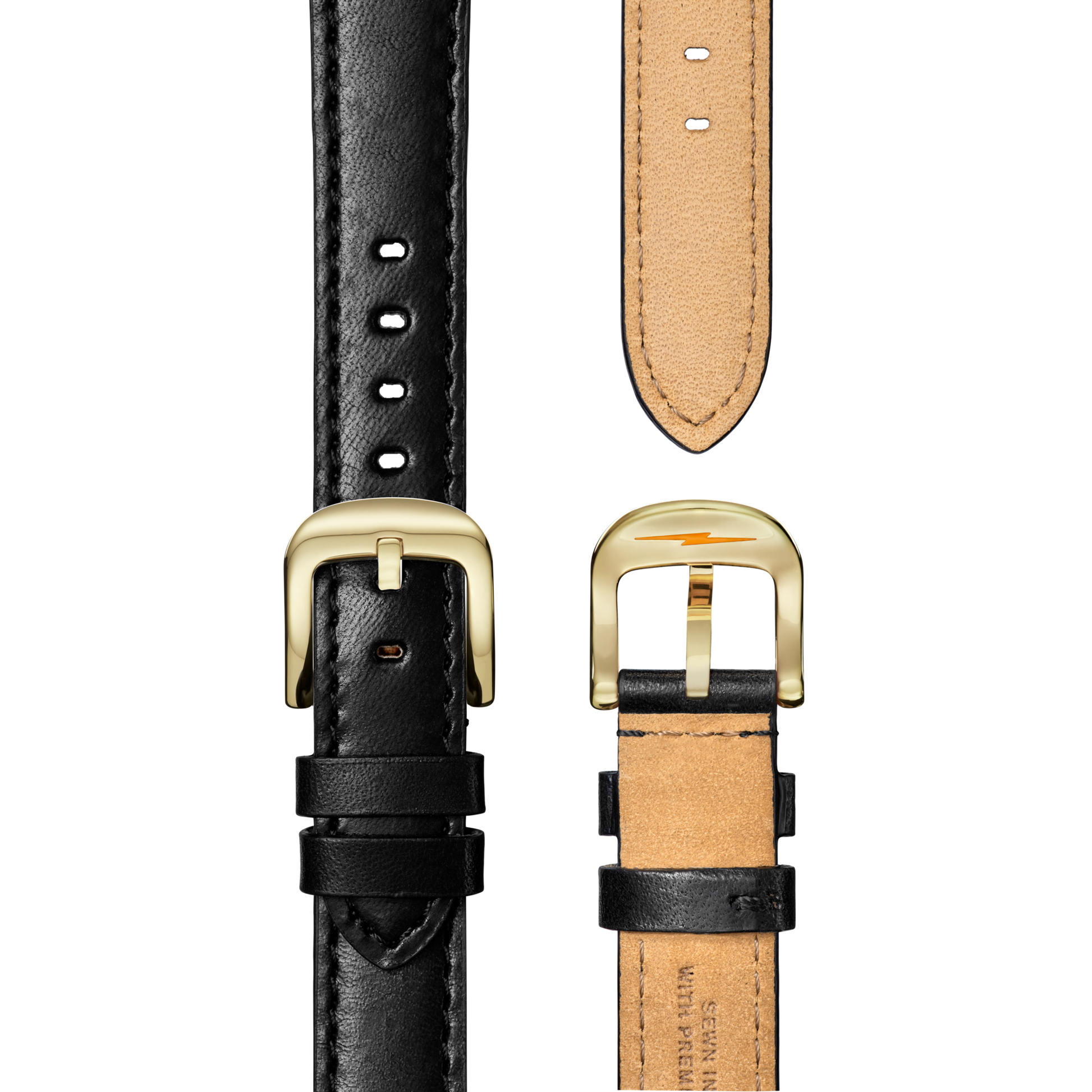 Runwell Watch - MOP Black Leather Strap