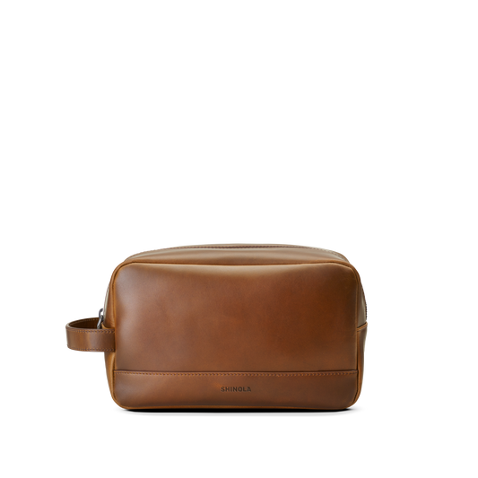 Zip Travel Kit - Medium Brown