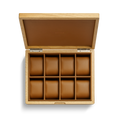 8 Slot Watch Box - Oak / Tan