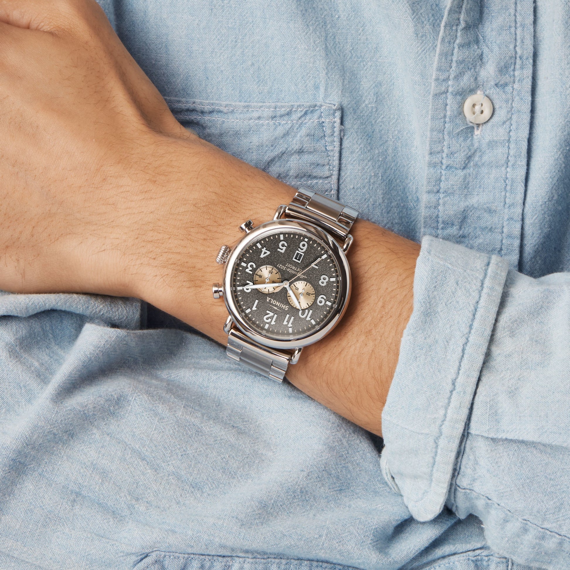 Runwell Chronograph Watch - Cool Gray