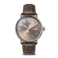 Canfield Watch 38mm - Gray Brown Alligator Strap
