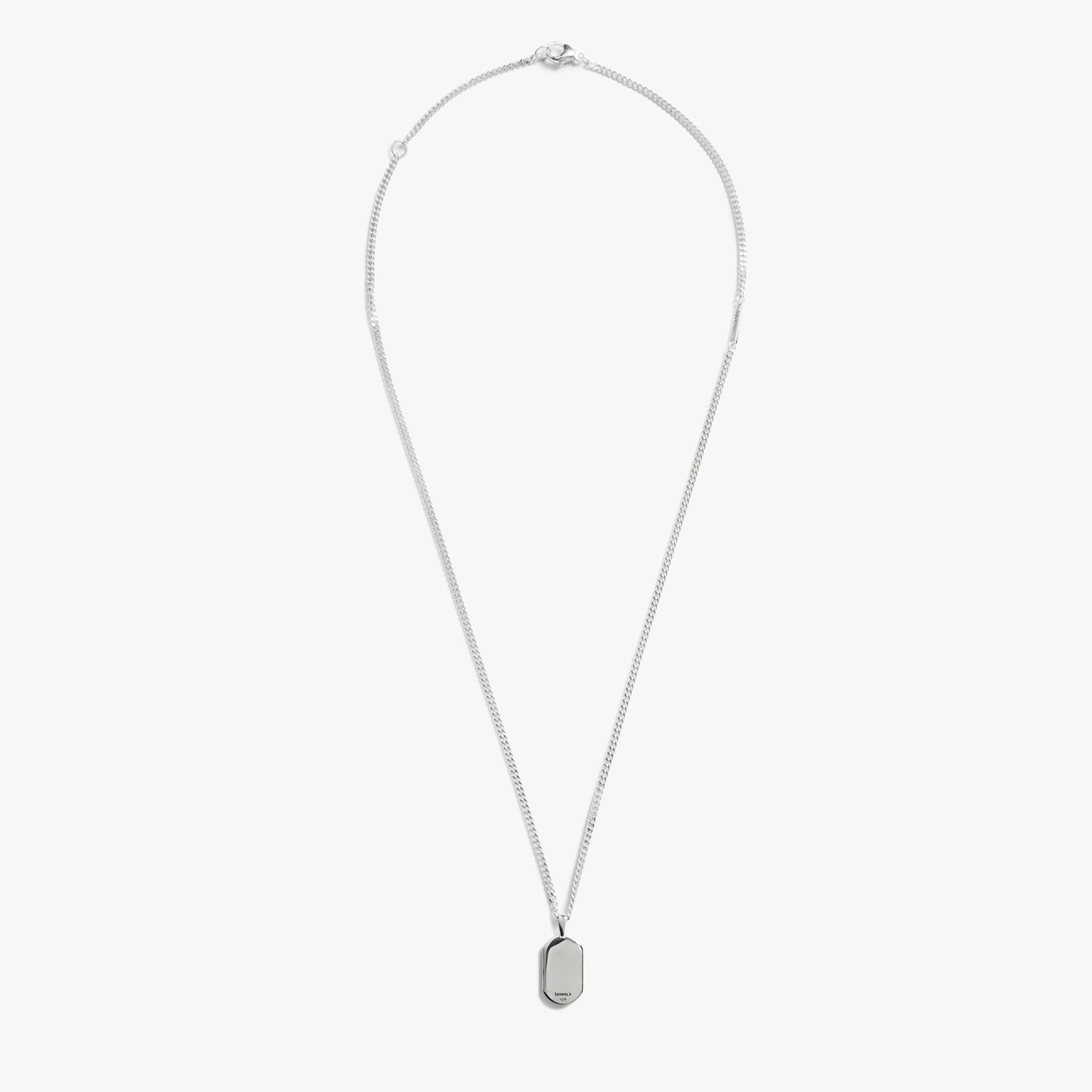 Petoskey Tag Necklace - Sterling Silver
