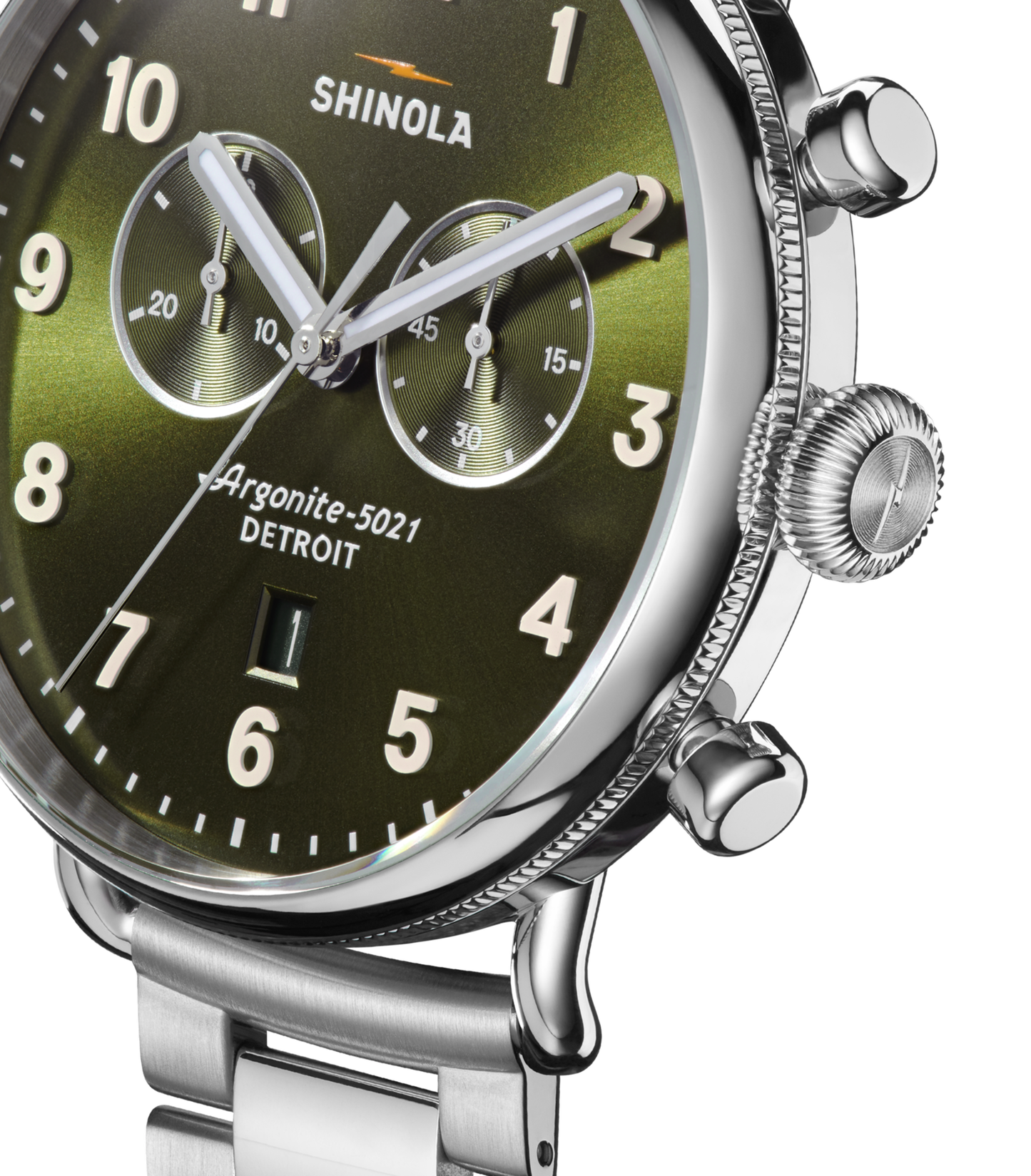 Canfield Chronograph Watch - Dark Olive