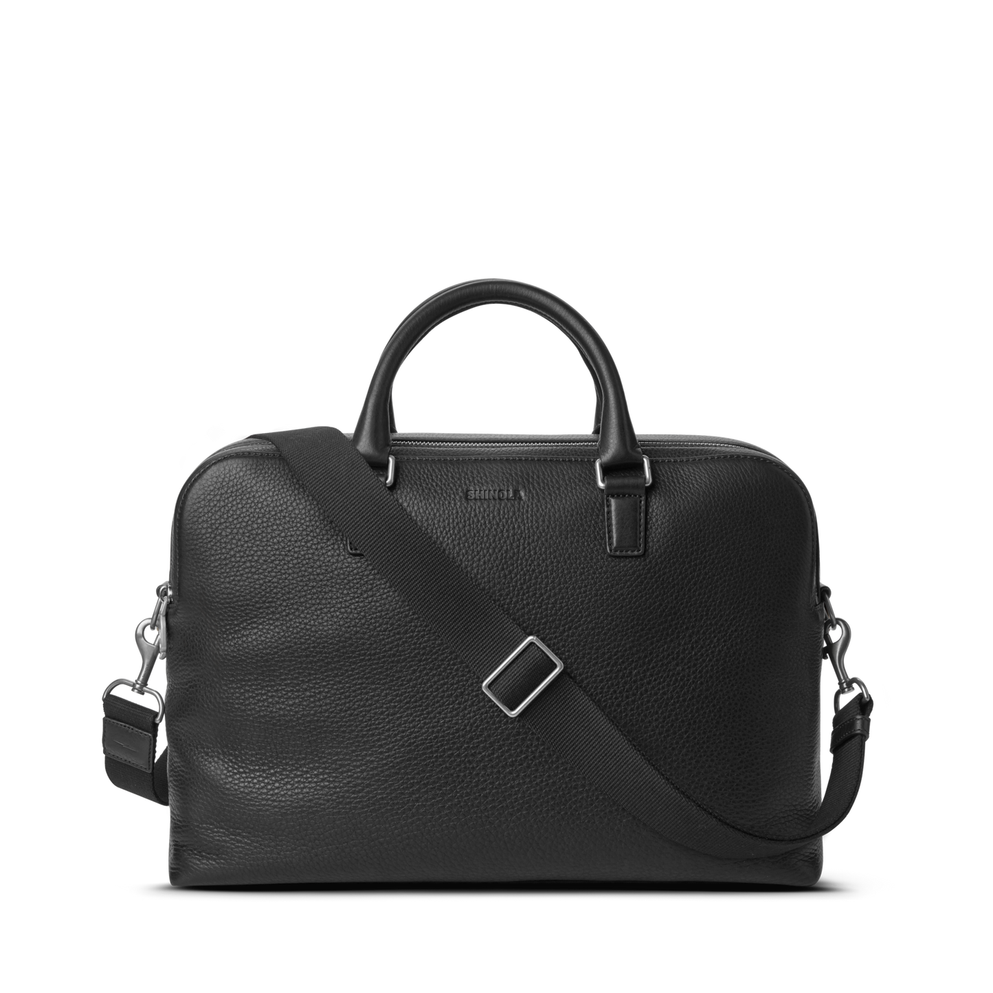 Double Zip Briefcase - Black