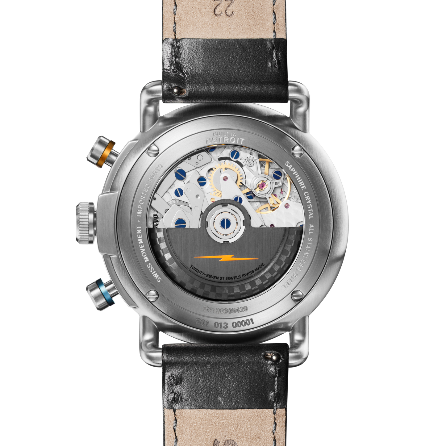 Canfield Speedway Open Road Automatic Chronograph Watch - Black