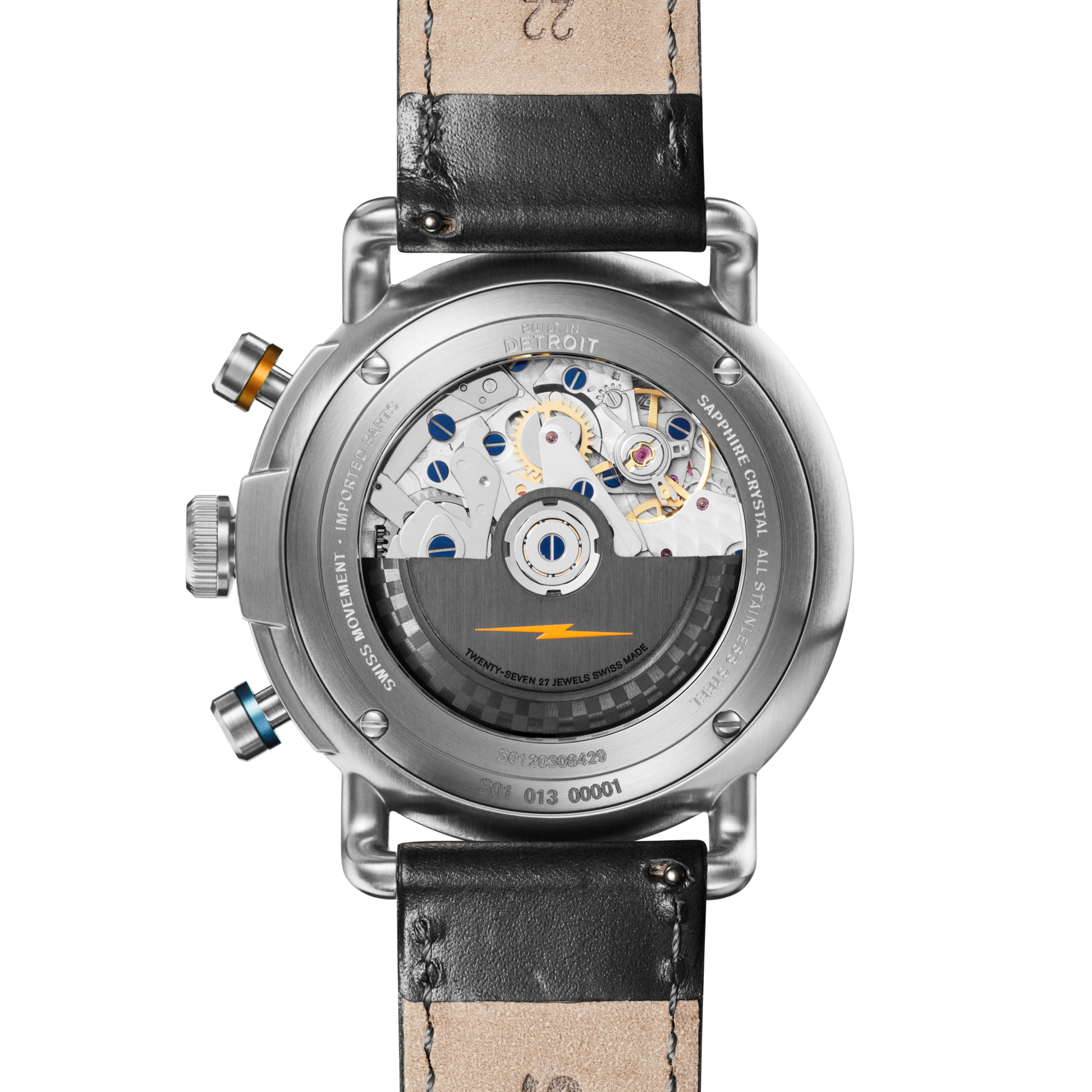 Canfield Speedway Open Road Automatic Chronograph Watch - Black