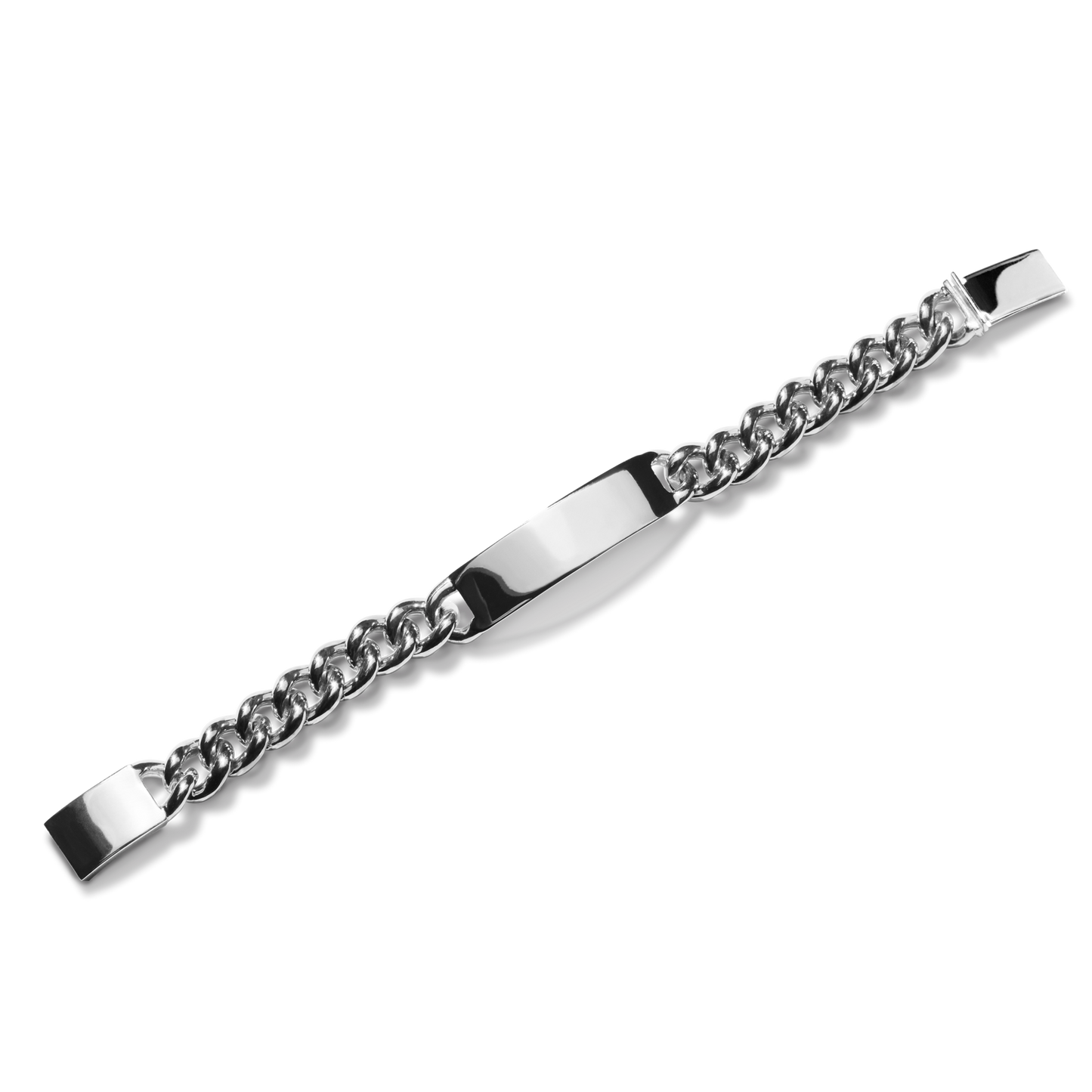 Bike Lock ID Bracelet - Sterling Silver