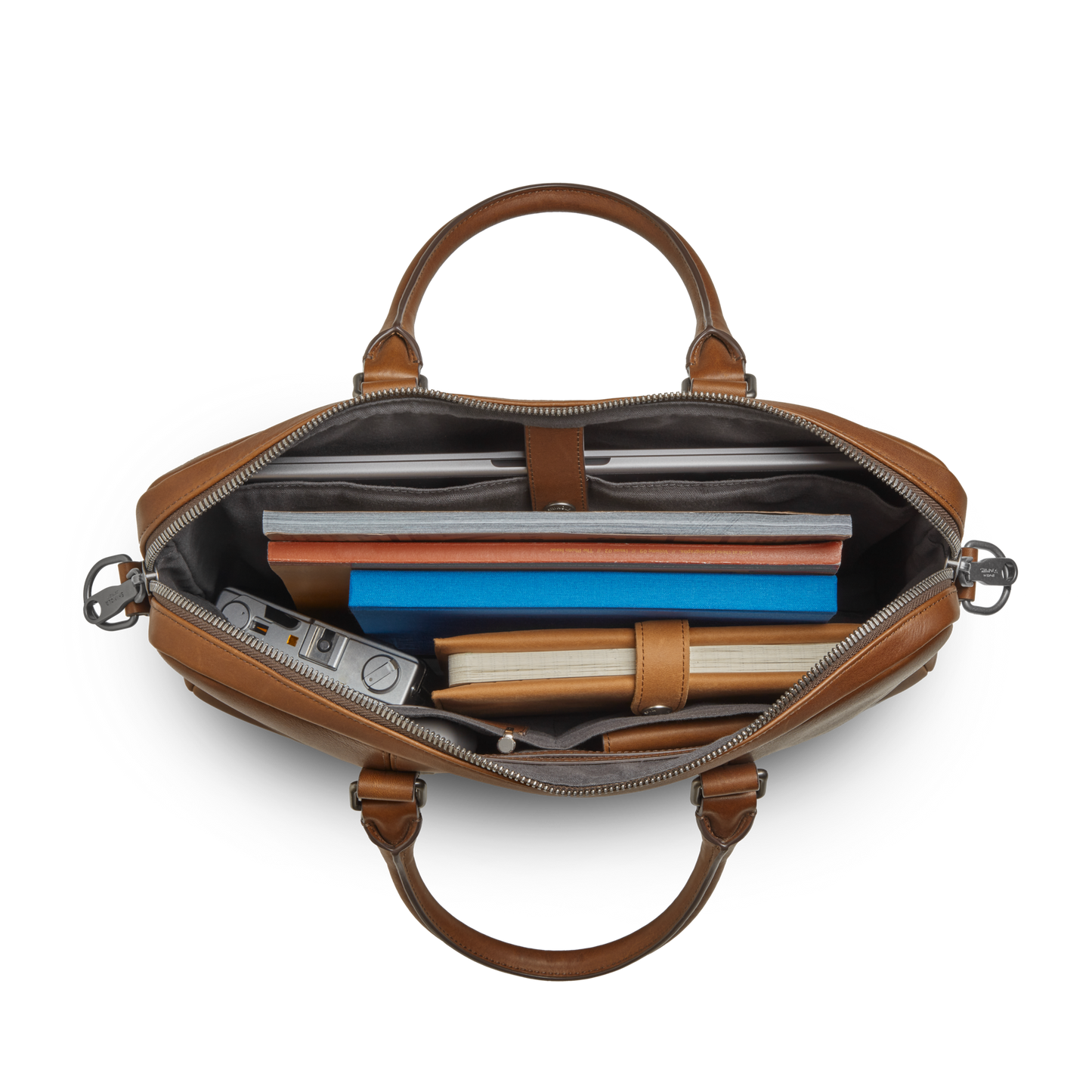 Computer Briefcase - Medium Brown