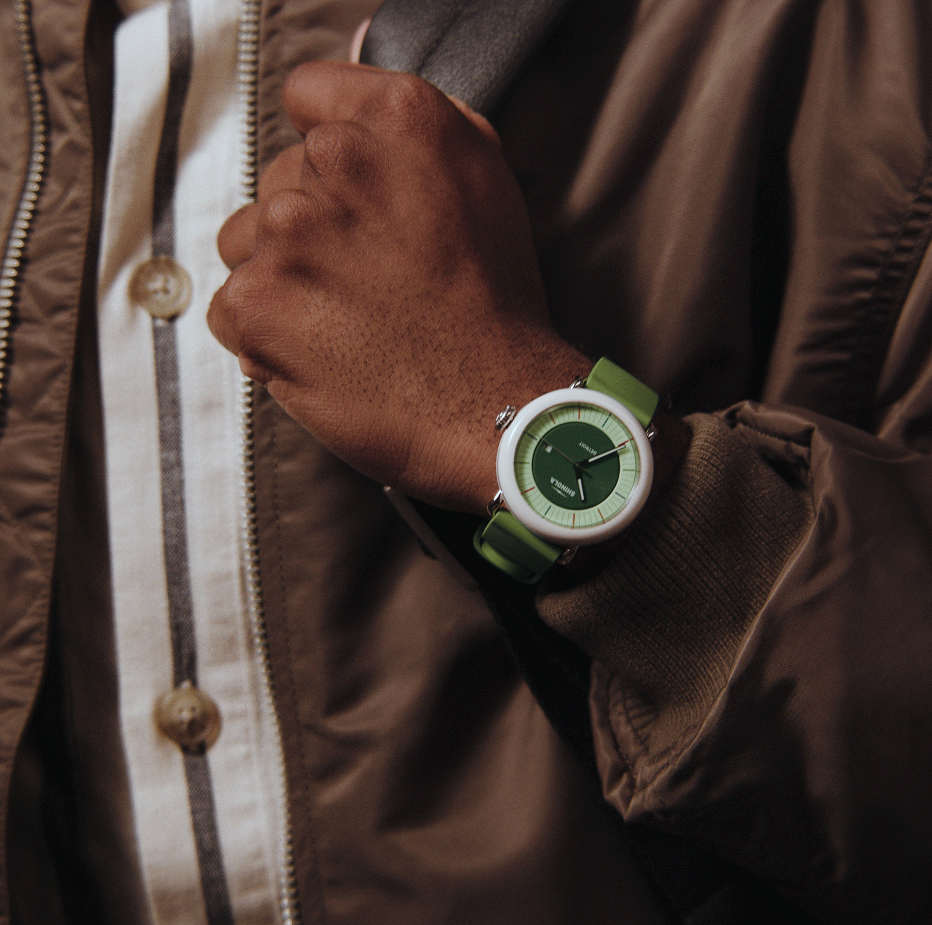 Detrola Watch - Deep Olive