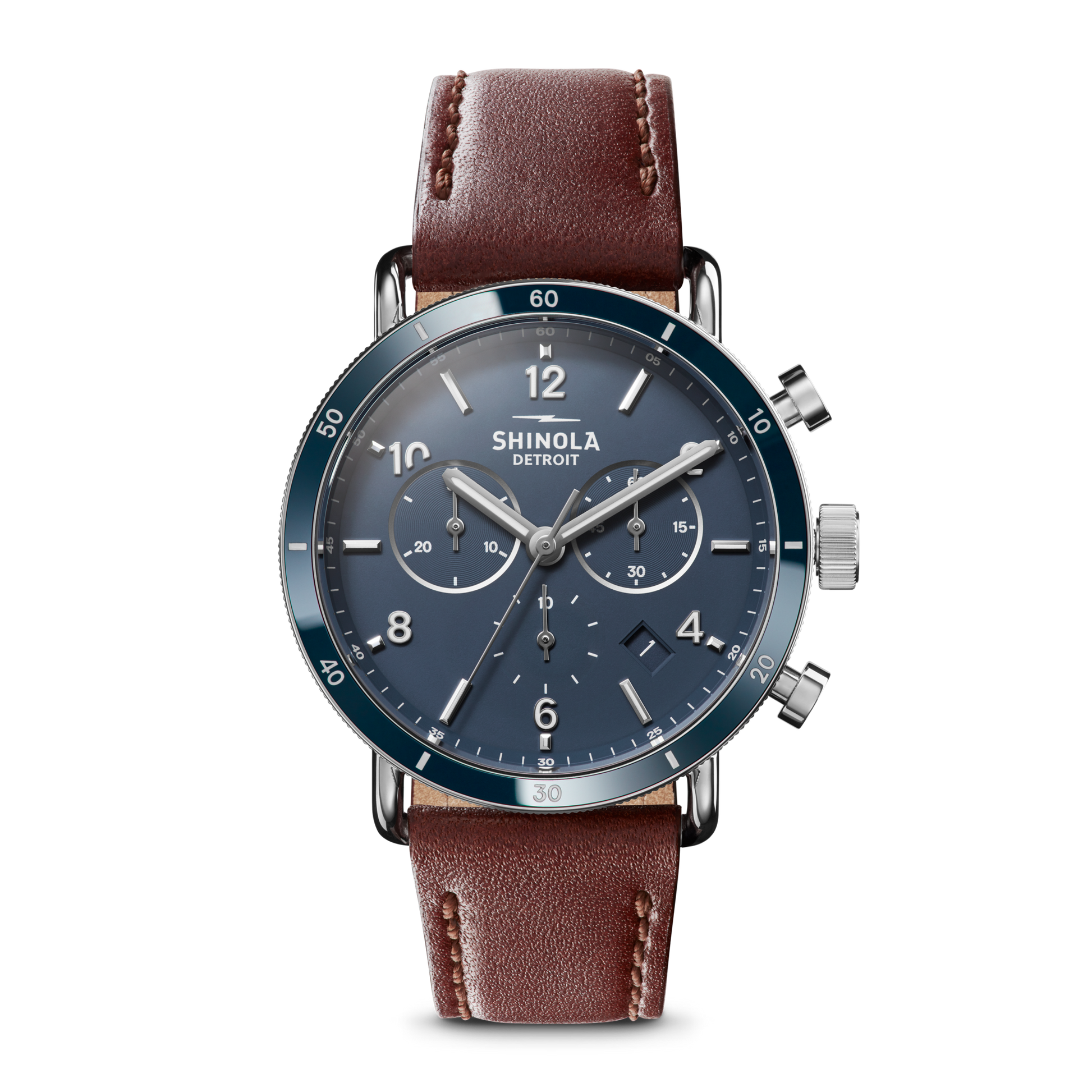 Canfield Sport Chronograph Watch - Midnight Blue