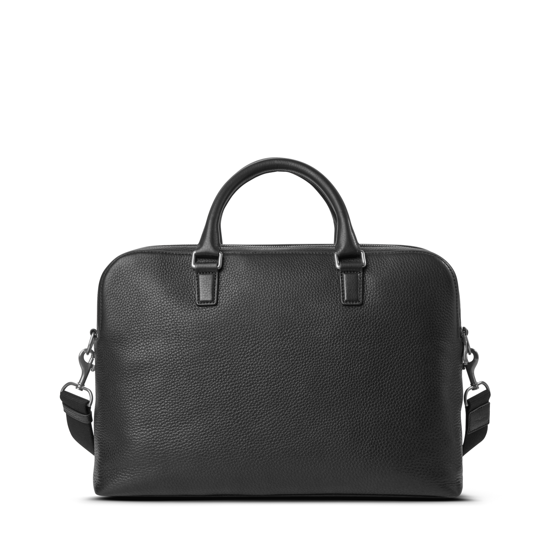 Double Zip Briefcase - Black