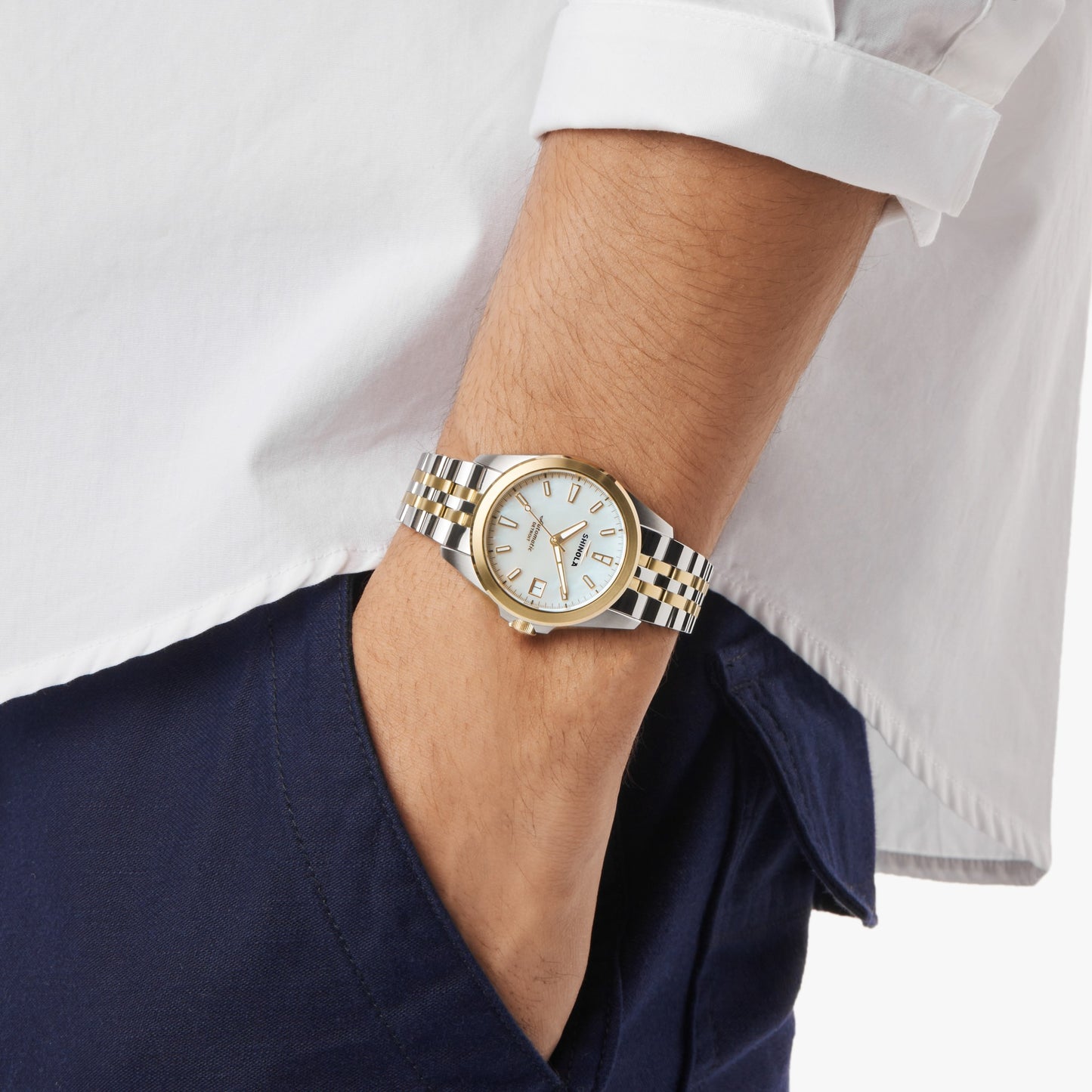 Circadian Monster Automatic Watch - White Mother of Pearl