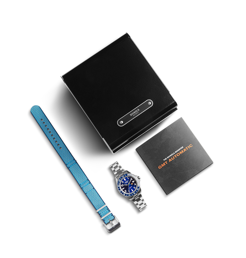 Monster GMT Automatic Watch - Navy