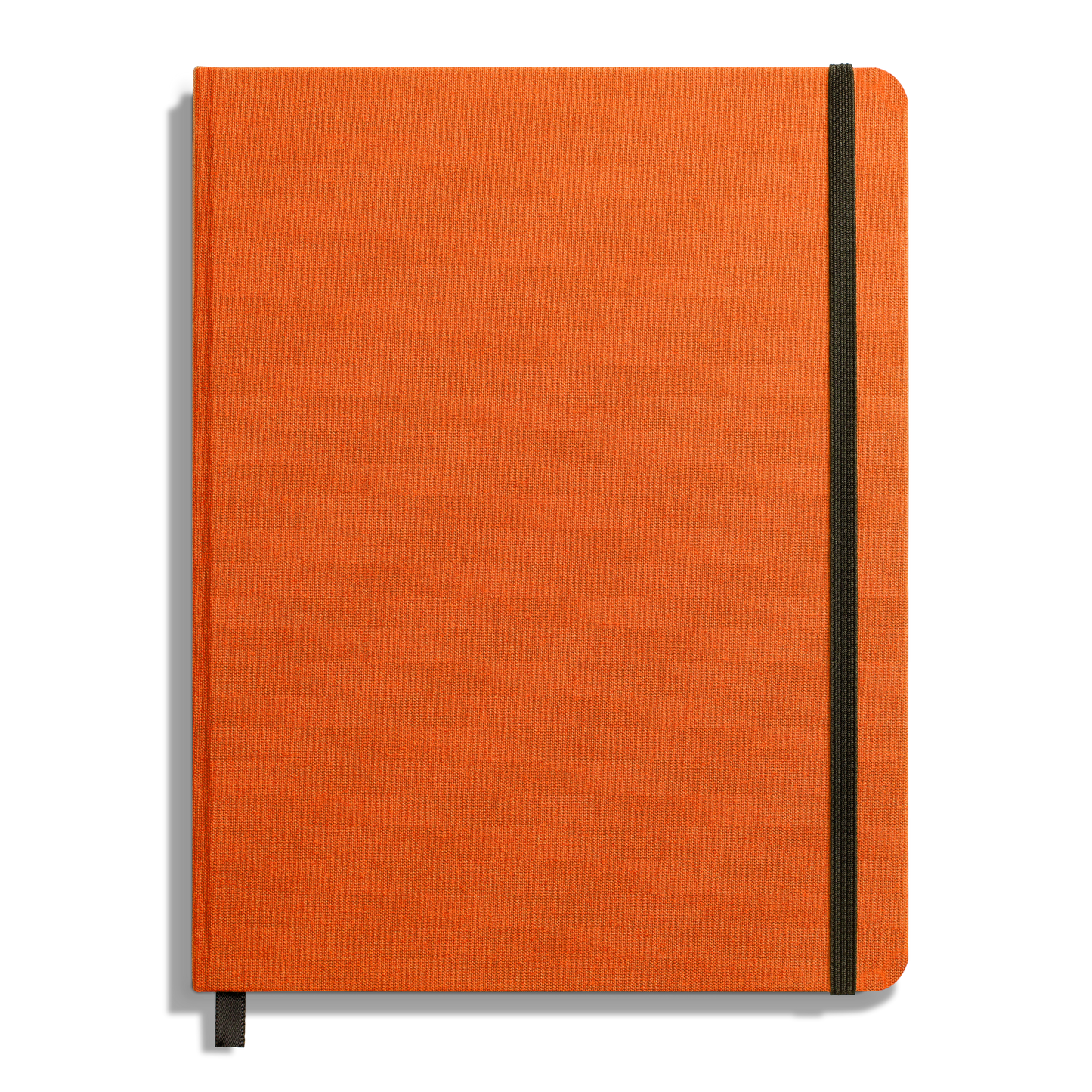Large Hard Ruled Journal - Bold Orange