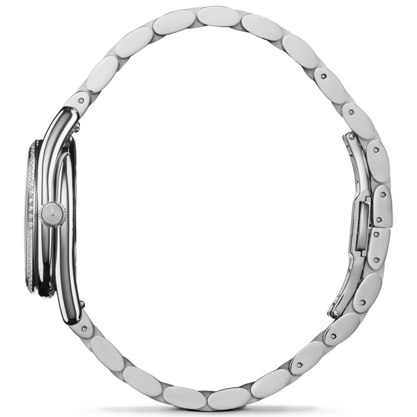 Diamond Derby Watch - Black Mother of Pearl