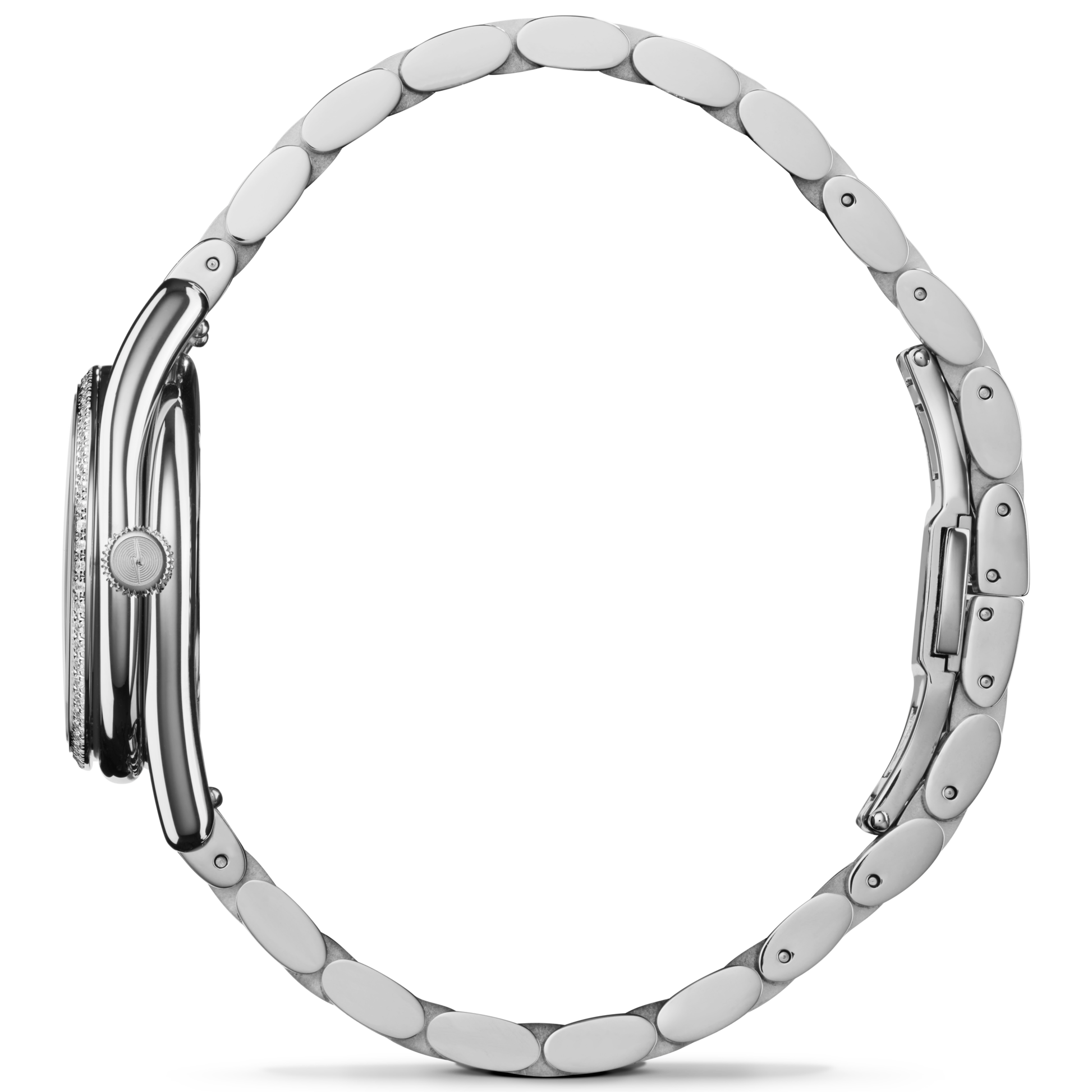 Diamond Derby Watch - Black Mother of Pearl