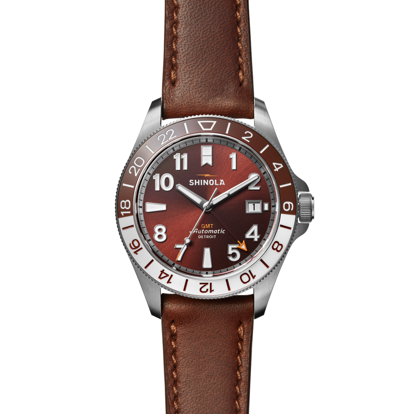 Monster GMT Automatic Watch - Whiskey