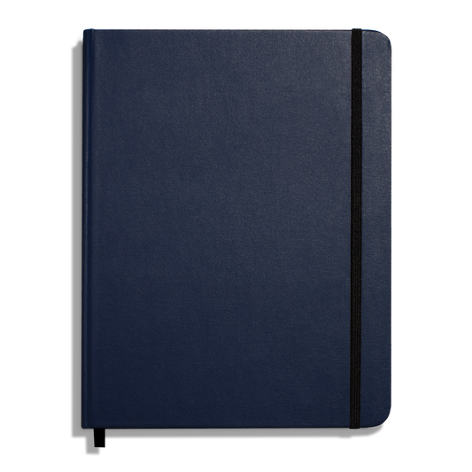 Large Hard Ruled Journal - Navy