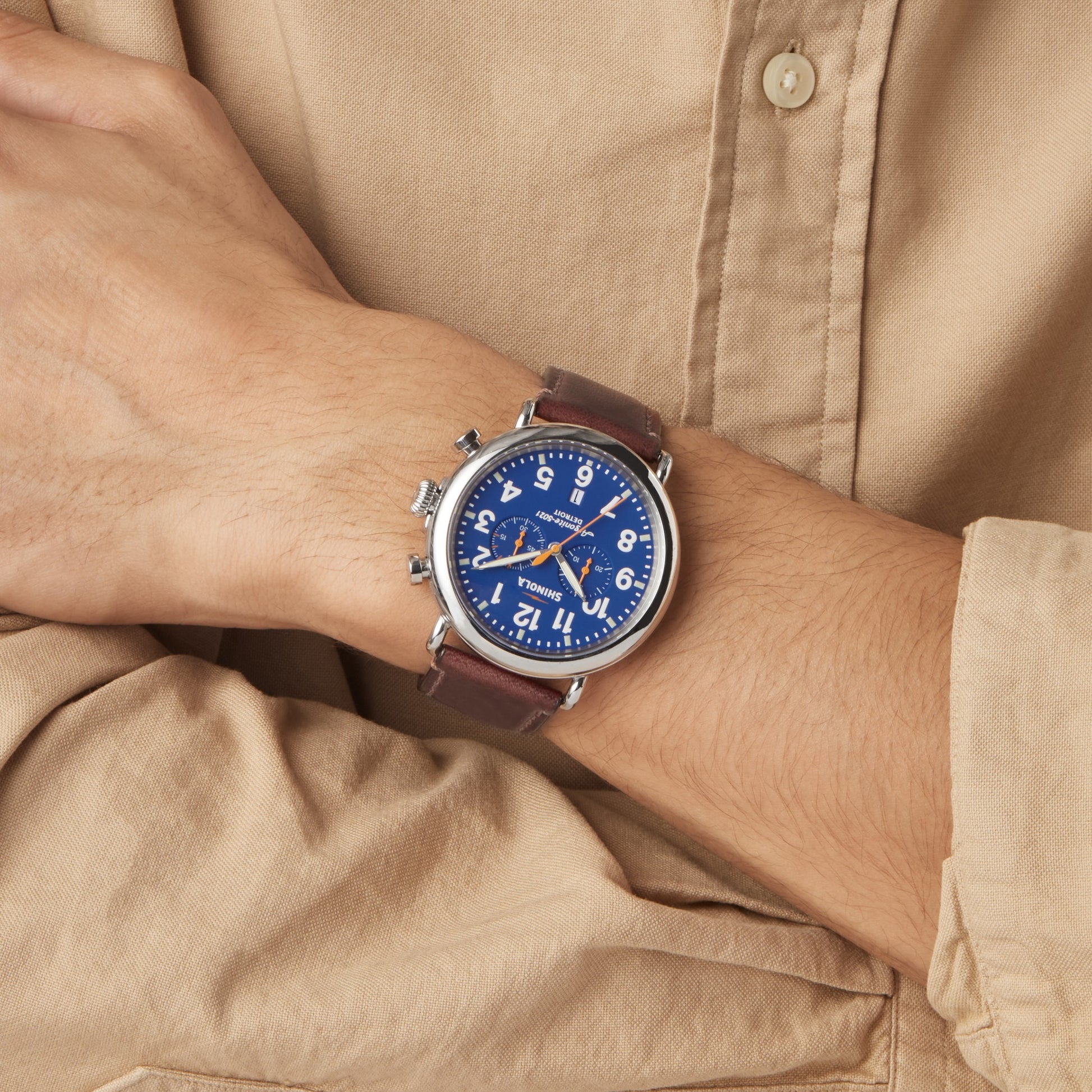 Runwell Chronograph Watch - Blue