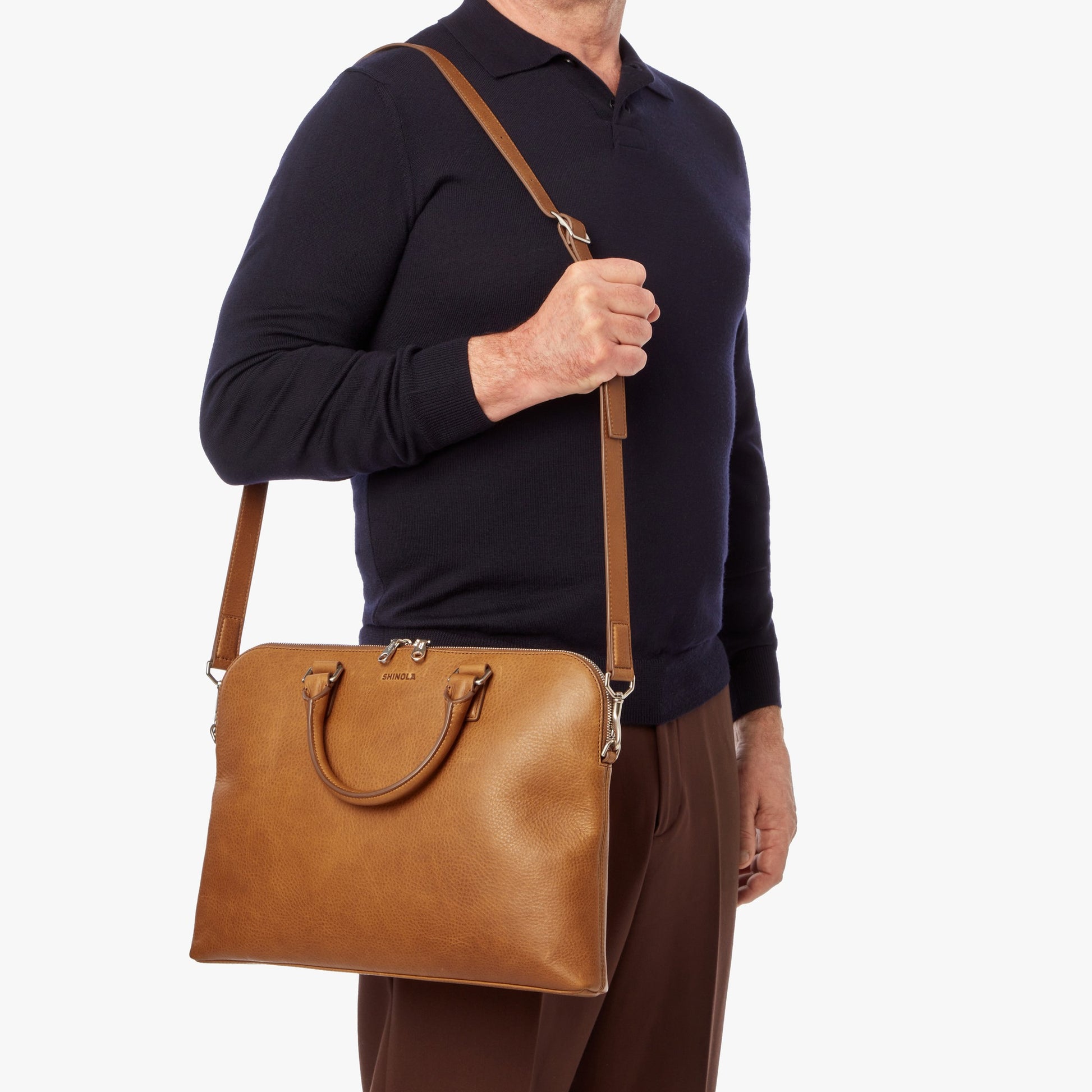 Portfolio Briefcase - Tan