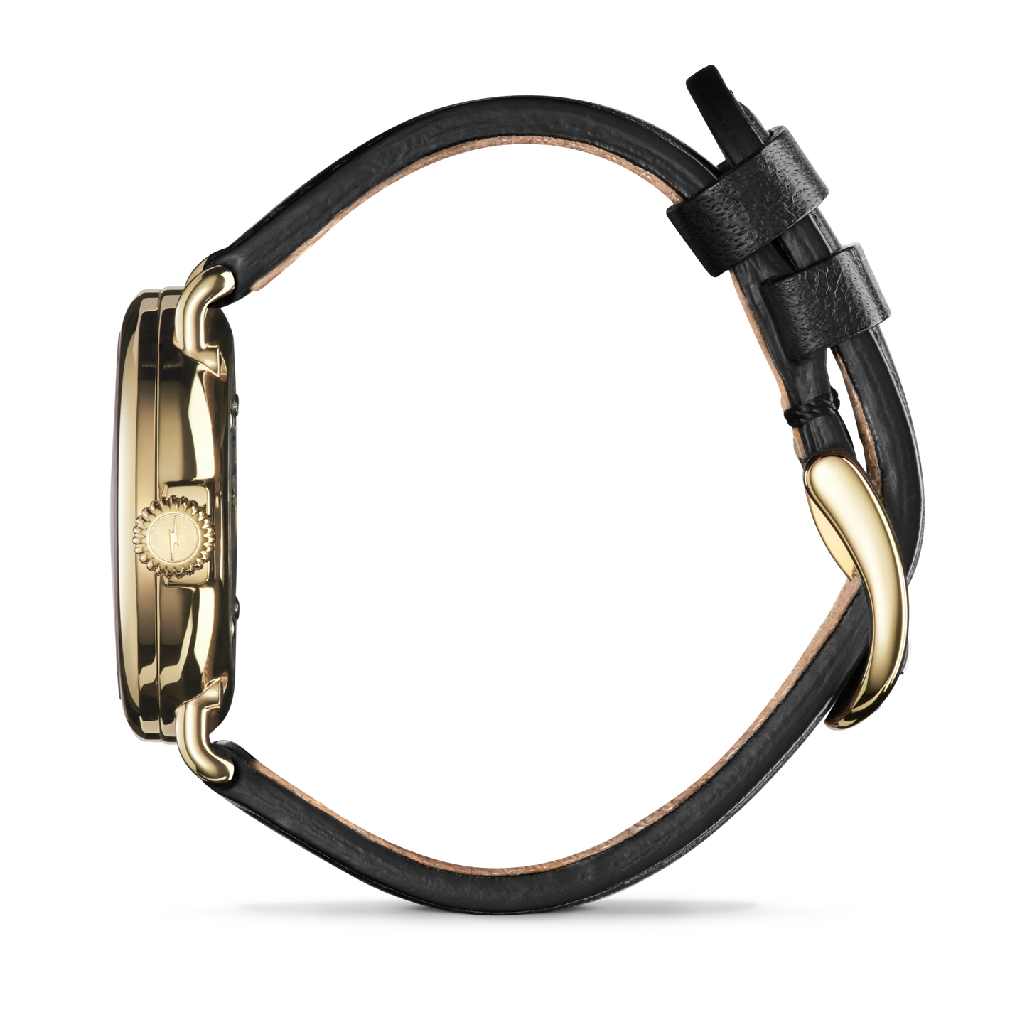 Runwell Watch - MOP Black Leather Strap