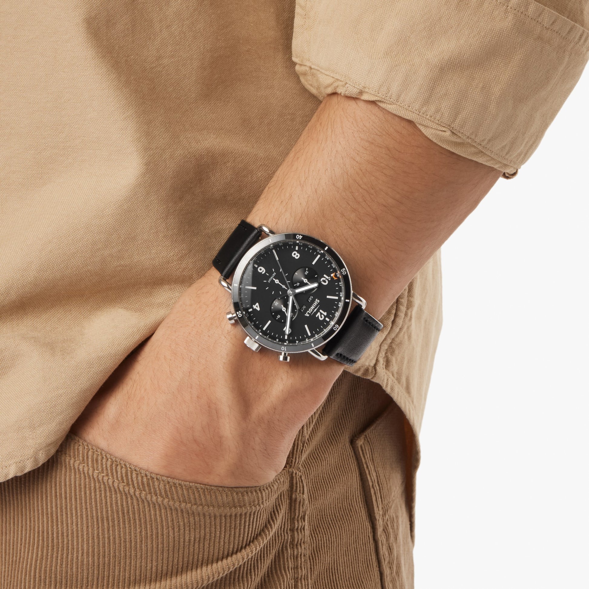 Canfield Sport Chronograph Watch - Matte Black
