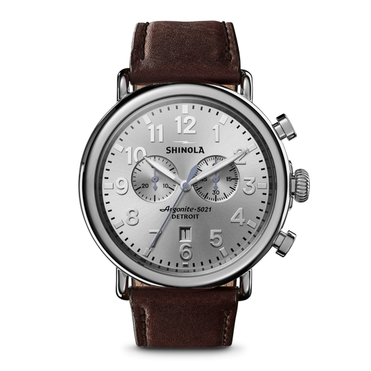 Runwell Chronograph Watch - Silver