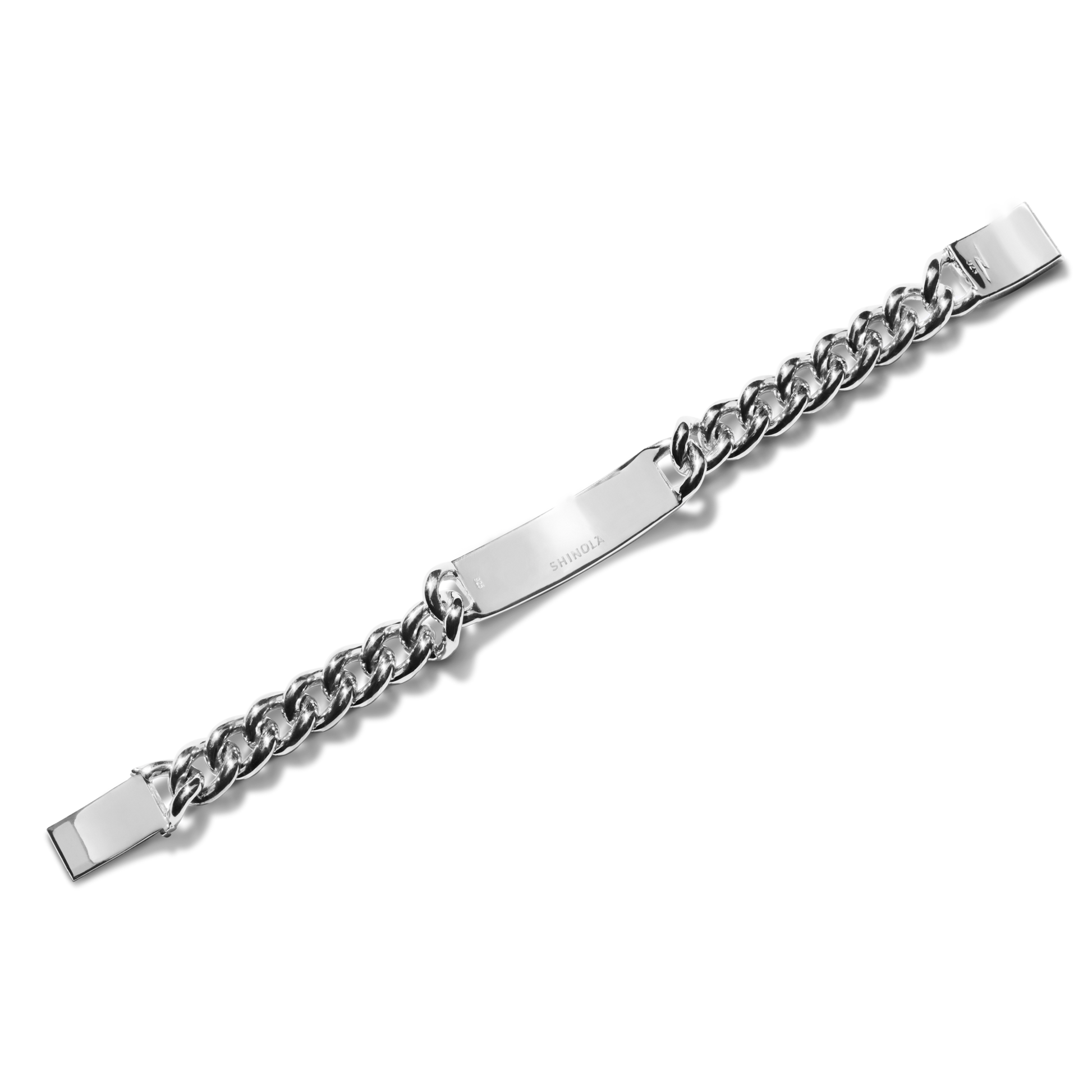 Bike Lock ID Bracelet - Sterling Silver